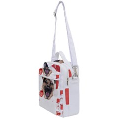 German Shepherd T- Shirt German Shepherd Merry Christmas T- Shirt Crossbody Day Bag by ZUXUMI
