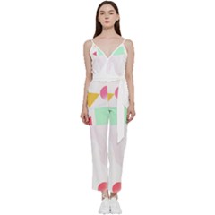 Abstract Art Design T- Shirt Abstract Illustration T- Shirt V-neck Camisole Jumpsuit by EnriqueJohnson