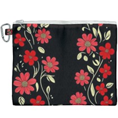 Pattern Flowers Design Nature Canvas Cosmetic Bag (xxxl) by Pakjumat