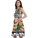 Funny Crocodile Sleeveless V-Neck Skater Dress with Pockets View2