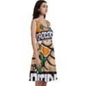 Funny Crocodile Sleeveless V-Neck Skater Dress with Pockets View3