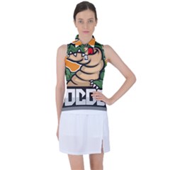 Funny Crocodile Women s Sleeveless Polo T-shirt by Sarkoni