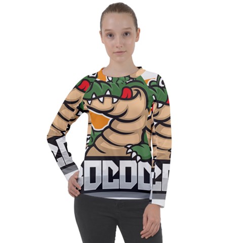 Funny Crocodile Women s Long Sleeve Raglan T-shirt by Sarkoni