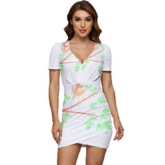 Bird Lover T- Shirtbird T- Shirt (4) Low Cut Cap Sleeve Mini Dress by EnriqueJohnson