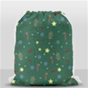 Twigs Christmas Party Pattern Drawstring Bag (Small) View2