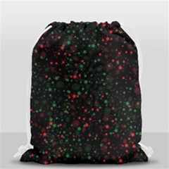 Confetti Star Dot Christmas Drawstring Bag (small) by uniart180623