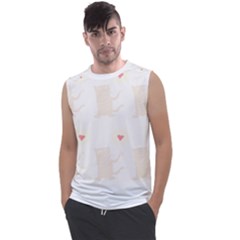 Cute Cat Pattern T- Shirt Cute Cat Pattern For Cat Lovers T- Shirt Men s Regular Tank Top by EnriqueJohnson