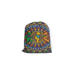 Grateful Dead Pattern Drawstring Pouch (xs) by Sarkoni