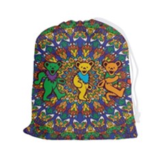 Grateful Dead Pattern Drawstring Pouch (2xl) by Sarkoni