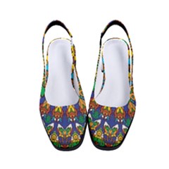 Grateful Dead Pattern Women s Classic Slingback Heels by Sarkoni