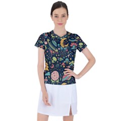 Alien Rocket Space Aesthetic Women s Sports Top by Sarkoni