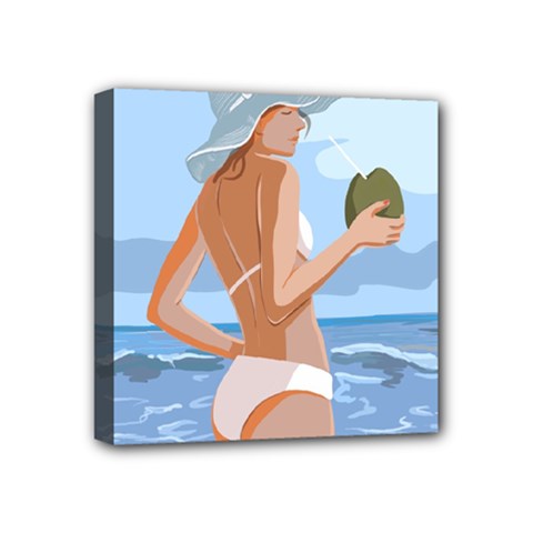 Sea Mini Canvas 4  X 4  (stretched) by SychEva