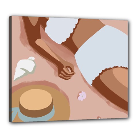 Beach Canvas 24  X 20  (stretched) by SychEva