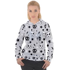 Skull-pattern- Women s Overhead Hoodie by Ket1n9