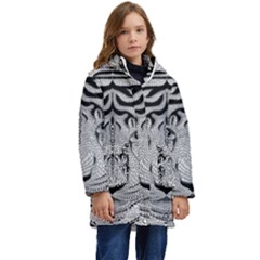Tiger Head Kids  Hooded Longline Puffer Jacket by Ket1n9