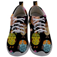 Cute Owls Pattern Mens Athletic Shoes by Ket1n9