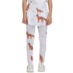 Fox Animal Wild Pattern Kids  Skirted Pants by Ket1n9