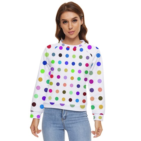 Circle Pattern(1) Women s Long Sleeve Raglan T-shirt by Ket1n9