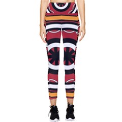 Toraja Pattern Pa barre Allo Pocket Leggings  by Ket1n9