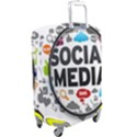 Social Media Computer Internet Typography Text Poster Luggage Cover (Large) View2