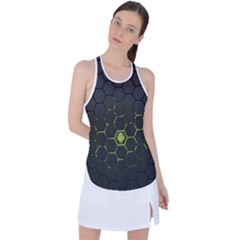 Green Android Honeycomb Gree Racer Back Mesh Tank Top by Ket1n9