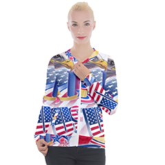 Independence Day United States Of America Casual Zip Up Jacket by Ket1n9