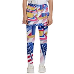 Independence Day United States Of America Kids  Skirted Pants by Ket1n9