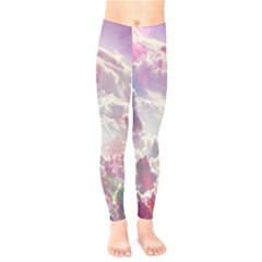 Clouds Multicolor Fantasy Art Skies Kids  Classic Winter Leggings by Ket1n9