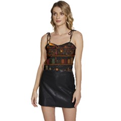 Books Library Flowy Camisole Tie Up Top by Ket1n9