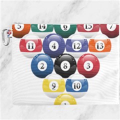 Racked Billiard Pool Balls Canvas Cosmetic Bag (xxxl) by Ket1n9