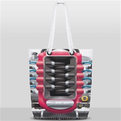 Car Engine Full Print Rope Handle Tote (small) by Ket1n9