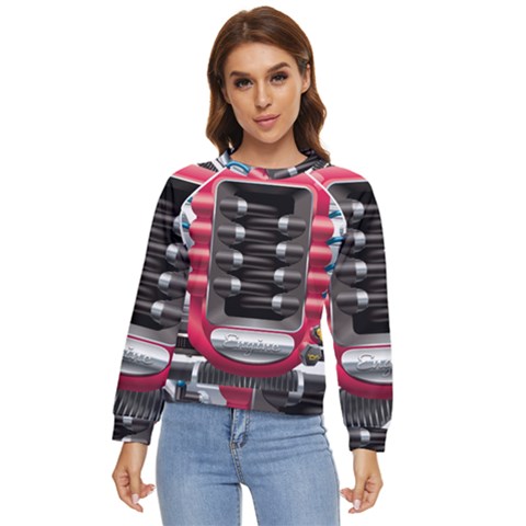 Car Engine Women s Long Sleeve Raglan T-shirt by Ket1n9