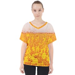Beer Alcohol Drink Drinks V-neck Dolman Drape Top by Ket1n9