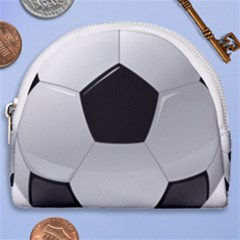 Soccer Ball Horseshoe Style Canvas Pouch by Ket1n9