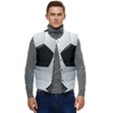 Soccer Ball Men s Button Up Puffer Vest	 View1