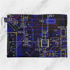 Technology Circuit Board Layout Canvas Cosmetic Bag (xxl) by Ket1n9