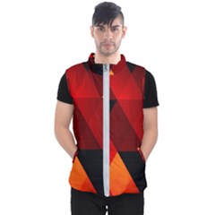 Abstract Triangle Wallpaper Men s Puffer Vest by Ket1n9