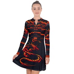 Dragon Long Sleeve Panel Dress by Ket1n9