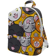 Cats-cute-kitty-kitties-kitten Zip Up Backpack by Ket1n9