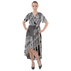 Architecture-parliament-landmark Front Wrap High Low Dress by Ket1n9