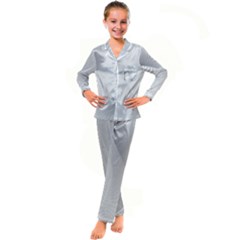 Background-pattern-stripe Kids  Satin Long Sleeve Pajamas Set by Ket1n9