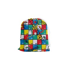 Snakes And Ladders Drawstring Pouch (small) by Ket1n9