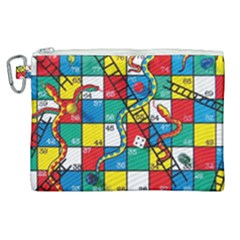 Snakes And Ladders Canvas Cosmetic Bag (xl) by Ket1n9