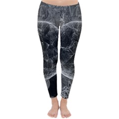 Space-universe-earth-rocket Classic Winter Leggings by Ket1n9