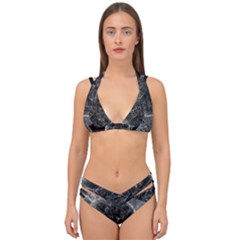 Space-universe-earth-rocket Double Strap Halter Bikini Set by Ket1n9