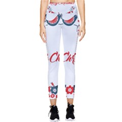 Merry-christmas-christmas-greeting Pocket Leggings  by Ket1n9