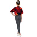 Abstract Triangle Wallpaper Kids Mock Neck T-Shirt View2
