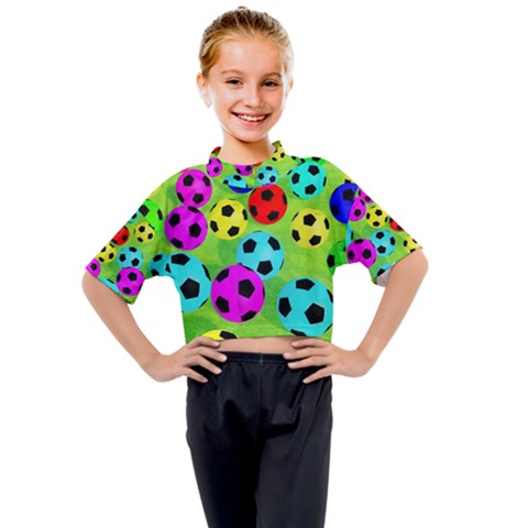 Balls Colors Kids Mock Neck T-shirt by Ket1n9