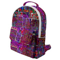 Technology Circuit Board Layout Pattern Flap Pocket Backpack (small) by Ket1n9