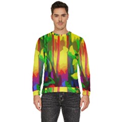 Abstract-vibrant-colour-botany Men s Fleece Sweatshirt by Ket1n9